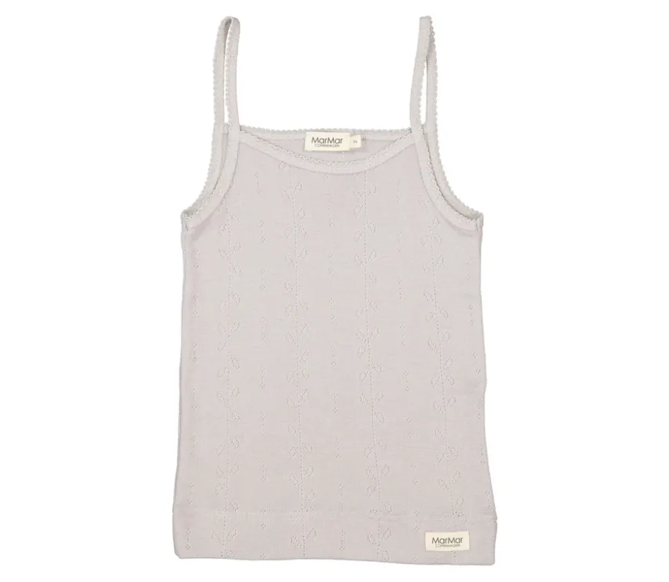 Strap Vest, Wool Pointelle Vest Top