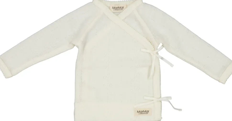 Tut Wrap Ls, Wool Pointelle Blouse