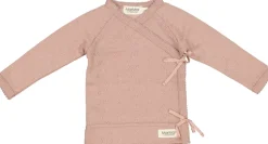 Tut Wrap Ls, Wool Pointelle Blouse