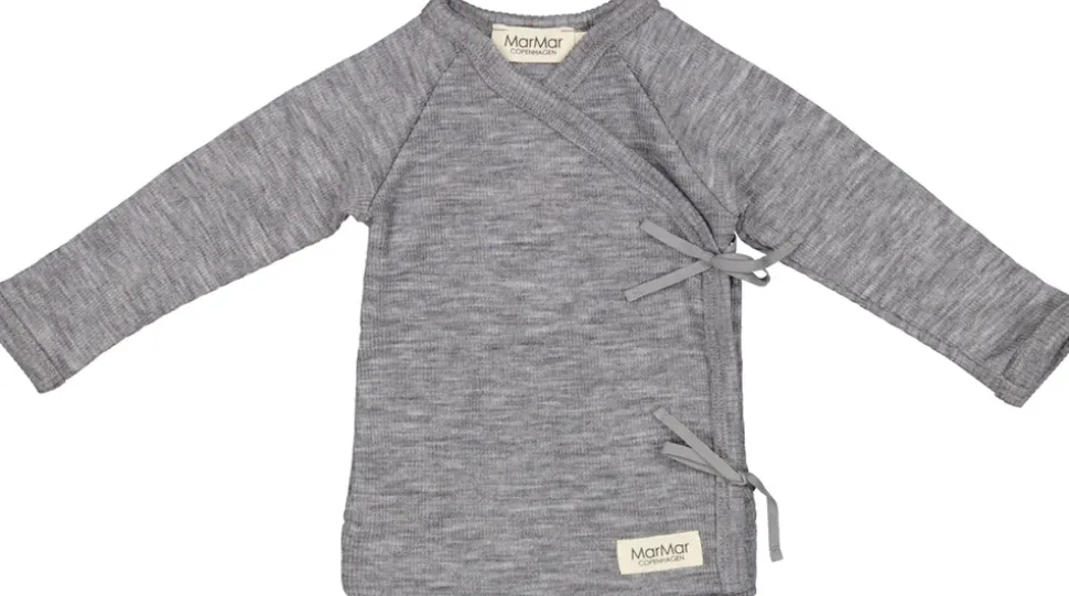 Tut Wrap Ls, Wool Rib Blouse